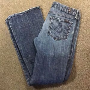 7 for all mankind jeans size 28 bootcut